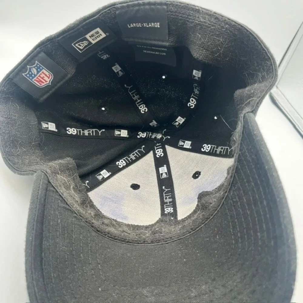 New Era 39THIRTY Philadelphia Eagles NFL Hat Black Stretch Fit Large-XLarge Cap